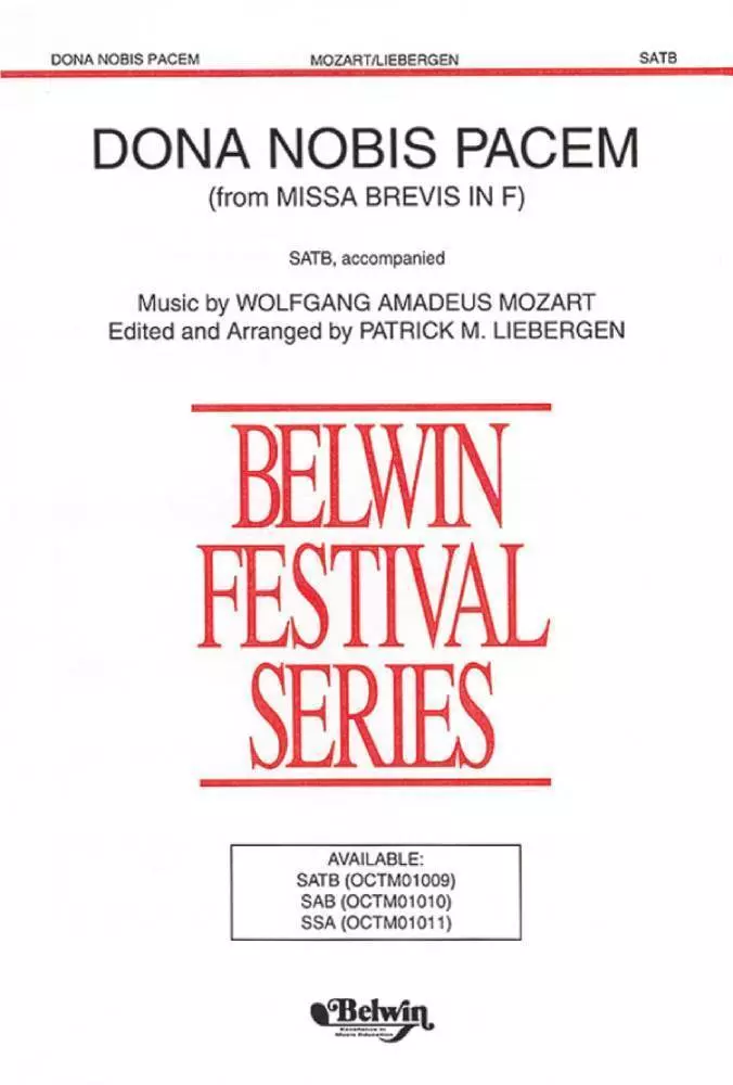 Dona Nobis Pacem (from Missa Brevis in F)