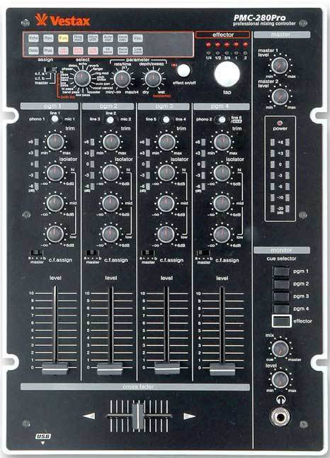 Vestax PMC-280 - DJ Mixer With Effects | Long & McQuade