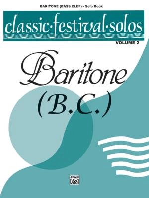 Belwin - Classic Festival Solos (Baritone B.C.), Volume 2 Solo Book