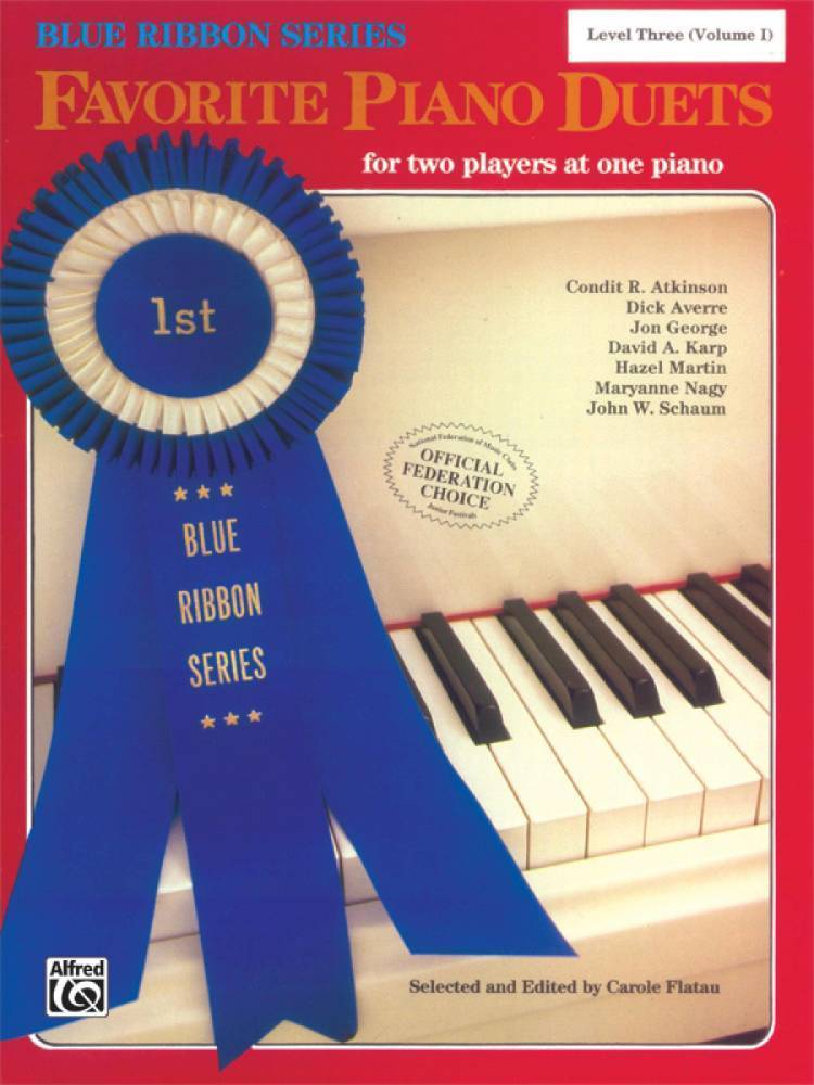 The Blue Ribbon Series: Favorite Piano Duets, Level 3, Volume 1