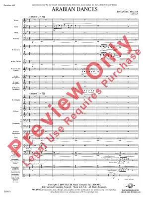 Arabian Dances - Balmages - Concert Band - Gr. 4