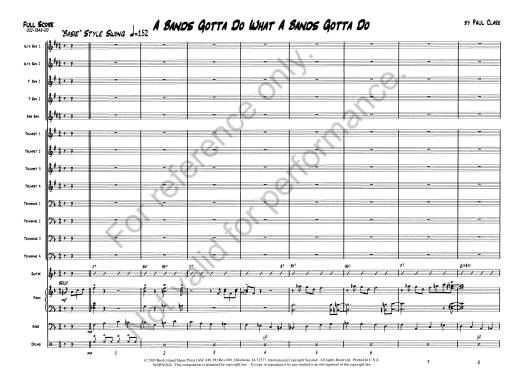 A Band\'s Gotta Do What A Band\'s Gotta Do! - Clark - Jazz Ensemble - Gr. 2.5