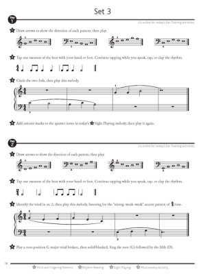 Four Star Sight Reading and Ear Tests Level Preparatory B (2015 Edition) - Book