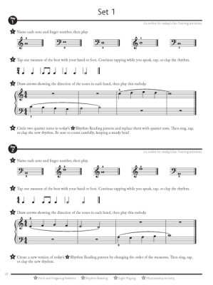 Four Star Sight Reading and Ear Tests Level Preparatory B (2015 Edition) - Book