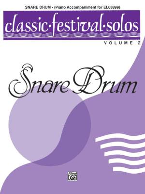 Belwin - Classic Festival Solos (Snare Drum), Volume 2 Piano Acc.