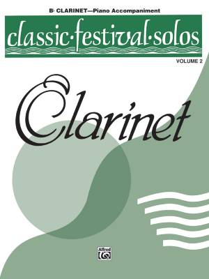Belwin - Classic Festival Solos (B-Flat Clarinet), Volume 2 Piano Acc.