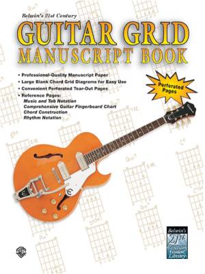 Belwin - 21st Century Guitar Grid Manuscript Book