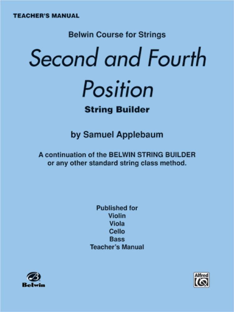 2nd and 4th Position String Builder - Applebaum - Teacher\'s Manual - Book