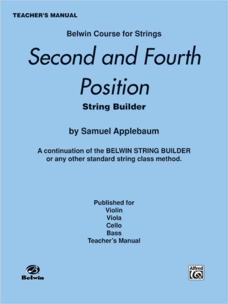 2nd and 4th Position String Builder - Applebaum - Teacher\'s Manual - Book