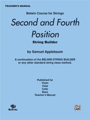 Belwin - 2nd and 4th Position String Builder - Applebaum - Teachers Manual - Book