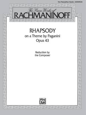 Belwin - The Piano Works of Rachmaninoff: Rhapsody on a Theme by Paganini, Op. 43