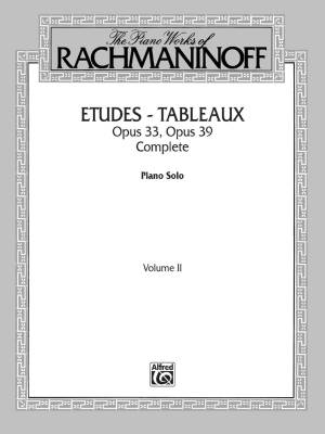 Belwin - The Piano Works of Rachmaninoff, Volume II: Etudes-tableaux, Op. 33 and Op. 39