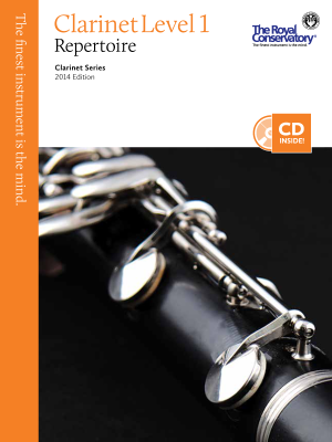 Clarinet Repertoire Level 1, 2014 Edition - Book/CD