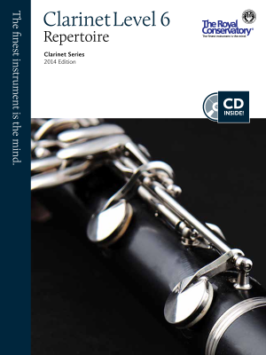 Clarinet Repertoire Level 6, 2014 Edition - Book/CD