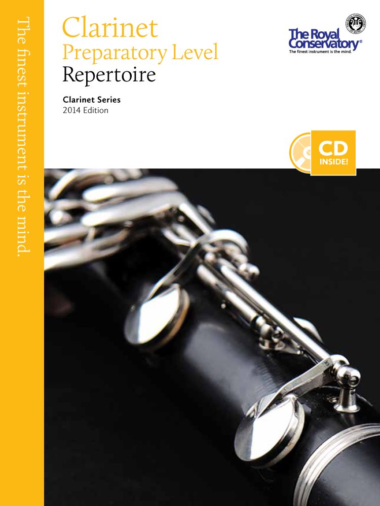 Clarinet Repertoire Preparatory Level, 2014 Edition - Book/CD