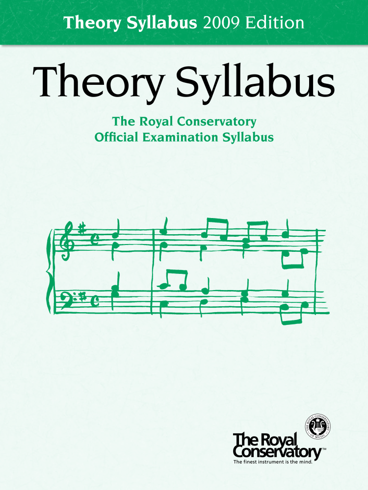 Theory Syllabus, 2009 Edition - Book