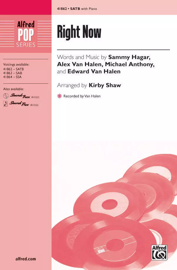 Right Now - Hagar/van Halen/Anthony/Shaw - SATB