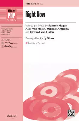 Right Now - Hagar/van Halen/Anthony/Shaw - SATB