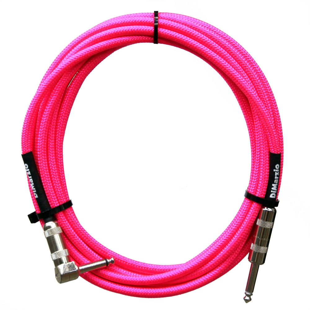 18\' Neon Pink Instrument Cable - Right-Straight