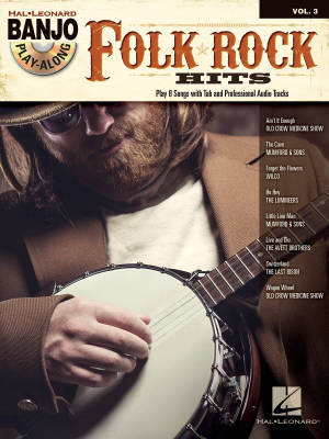 Hal Leonard - Folk/Rock Hits: Banjo Play-Along Volume 3 - Livre/CD