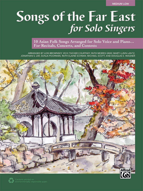 Songs of the Far East for Solo Singers - Medium Low Voice/Piano - Book