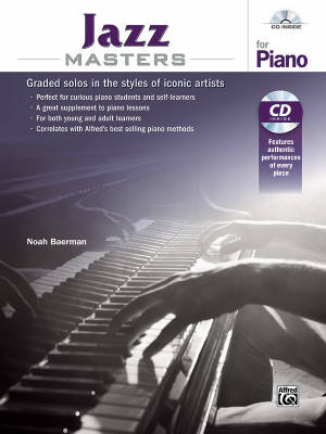 Alfred Publishing - Jazz Masters for Piano - Baerman - Book/CD