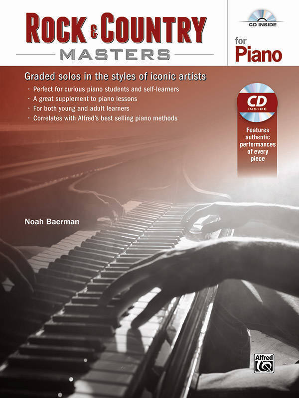 Rock & Country Masters for Piano - Baerman - Book/CD