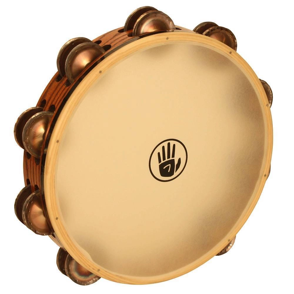 Double Row Tambourine, Chromium 25 Jingles, Calf Head