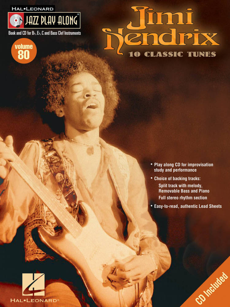 Jimi Hendrix: Jazz Play-Along Volume 80 - Book/CD