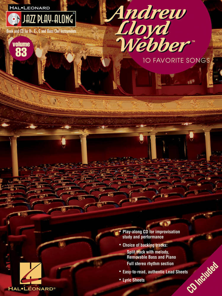Andrew Lloyd Webber: Jazz Play-Along Volume 83 - Book/CD