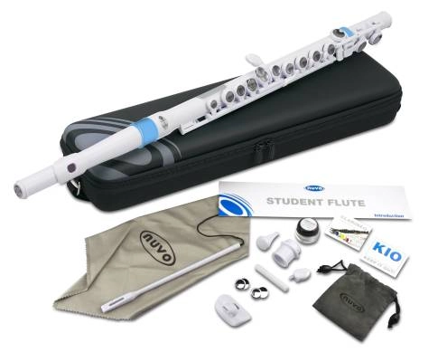 Student Flute Kit - White/Blue
