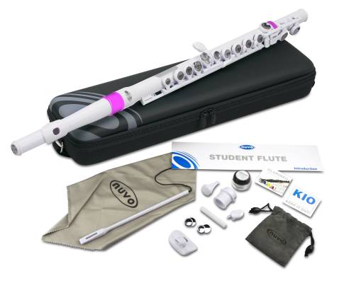 Nuvo - Student Flute Kit - White/Pink