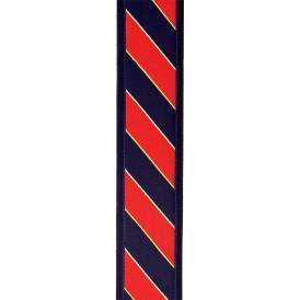 2 Inch Guitar Strap, Tie Stripes - Blue & Red, by D\'Addario