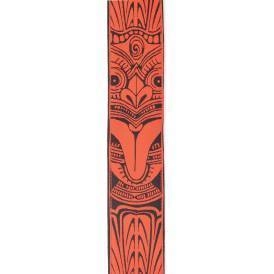 2\'\' Guitar Strap, Tiki Mask - Red