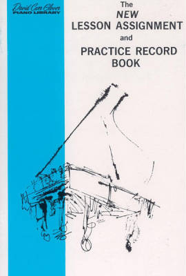 New Lesson Assignment and Practice Record Book - Glover - Piano - Book