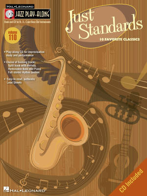 Hal Leonard - Just Standards: Jazz Play-Along Volume 110 - Book/CD