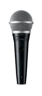 Shure - PGA48 Cardioid Dynamic Vocal Microphone with 1/4 Cable