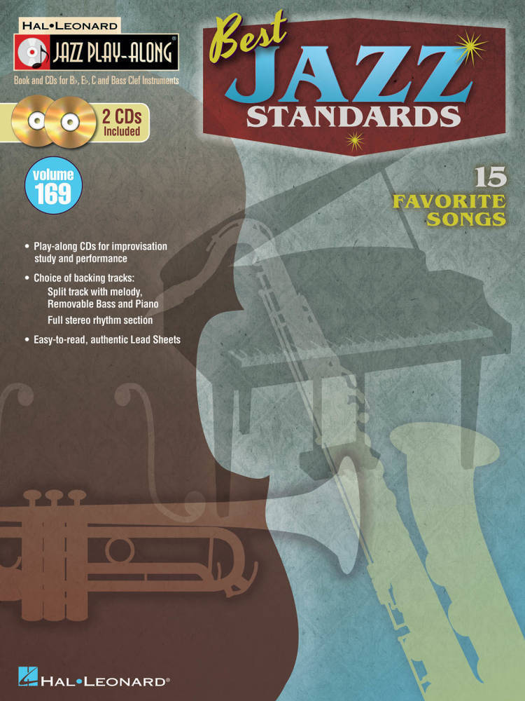 Best Jazz Standards: Jazz Play-Along Volume 169 - Book/2 CDs