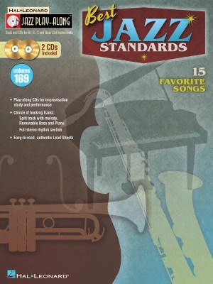 Hal Leonard - Best Jazz Standards: Jazz Play-Along Volume 169 - Book/2 CDs