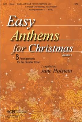 Hope Publishing Co - Easy Anthems For Christmas, Vol. 1 - Tierney /Larson /Raney /Schrader - 2pt Mixed/SAB