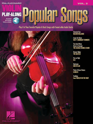 Popular Songs: Violin Play-Along Volume 2 - Book/Audio Online