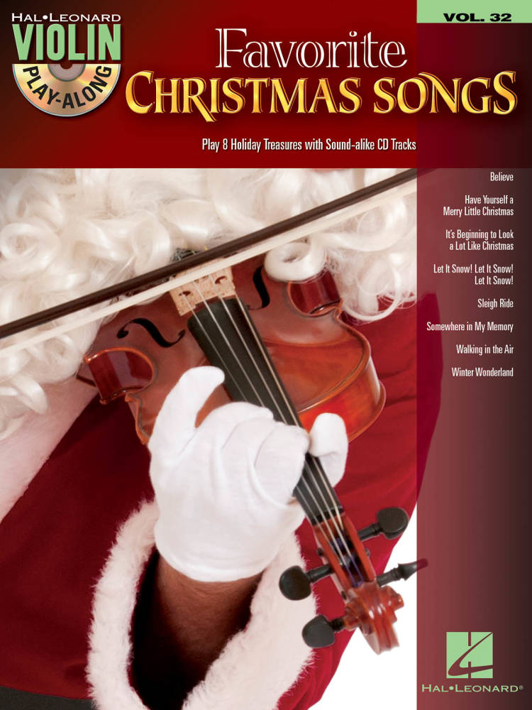 Favorite Christmas: Songs Violin Play-Along Volume 32 - Book/CD