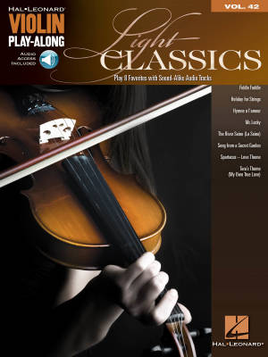 Hal Leonard - Light Classics: Violin Play-Along Volume 42 - Book/Audio On-line