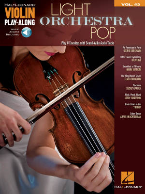 Hal Leonard - Light Orchestra Pop: Violin Play-Along Volume 43 - Book/Audio On-line