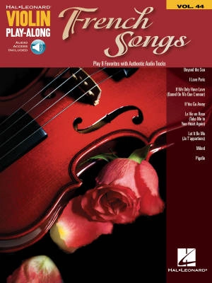French Songs: Violin Play-Along Volume 44 - Livre/Audio en ligne