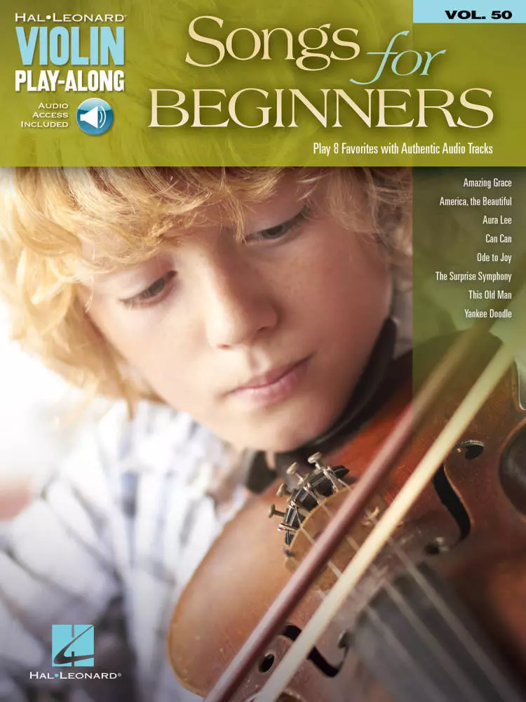 Songs for Beginners: Violin Play-Along Volume 50 - Book/Audio On-line