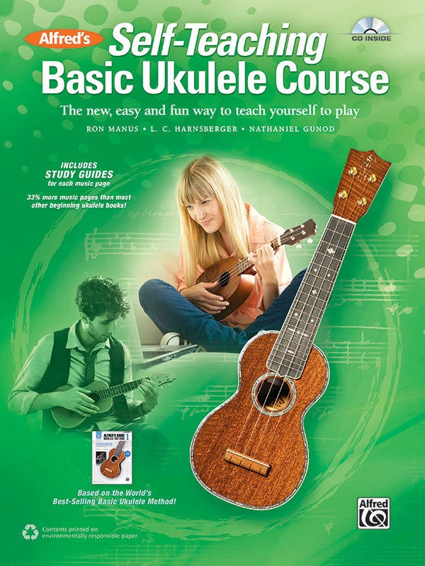 Alfred\'s Self-Teaching Basic Ukulele Course - Manus/Harnsberger/Gunod - Book/CD