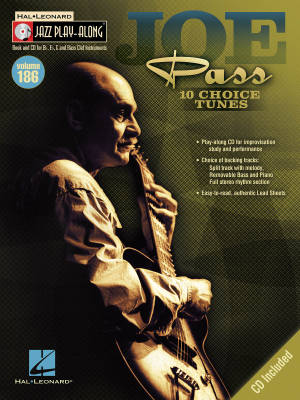 Joe Pass: Jazz Play-Along Volume 186 - Book/CD