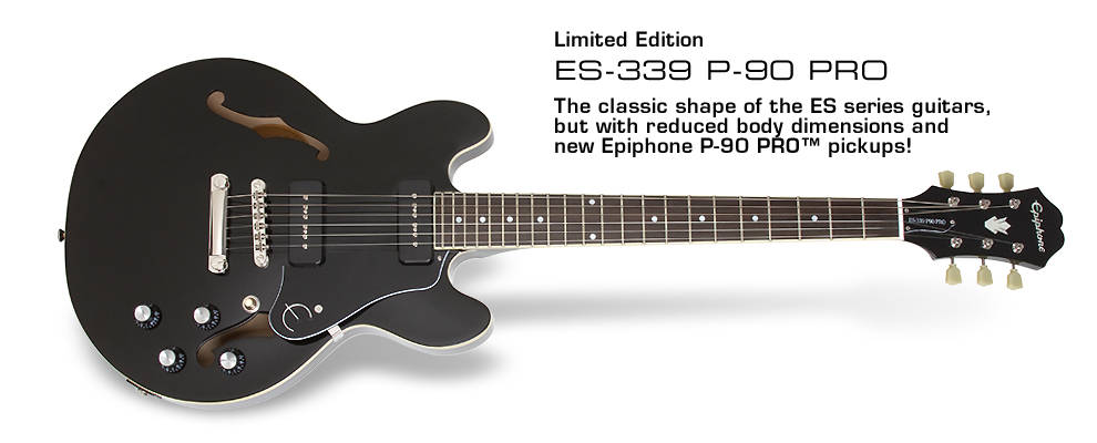 Epiphone - ES-339 P90 Pro Ltd - Ebony