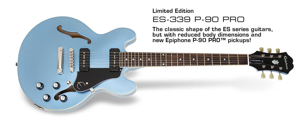 Epiphone - ES-339 P90 Pro Ltd - Pelham Blue